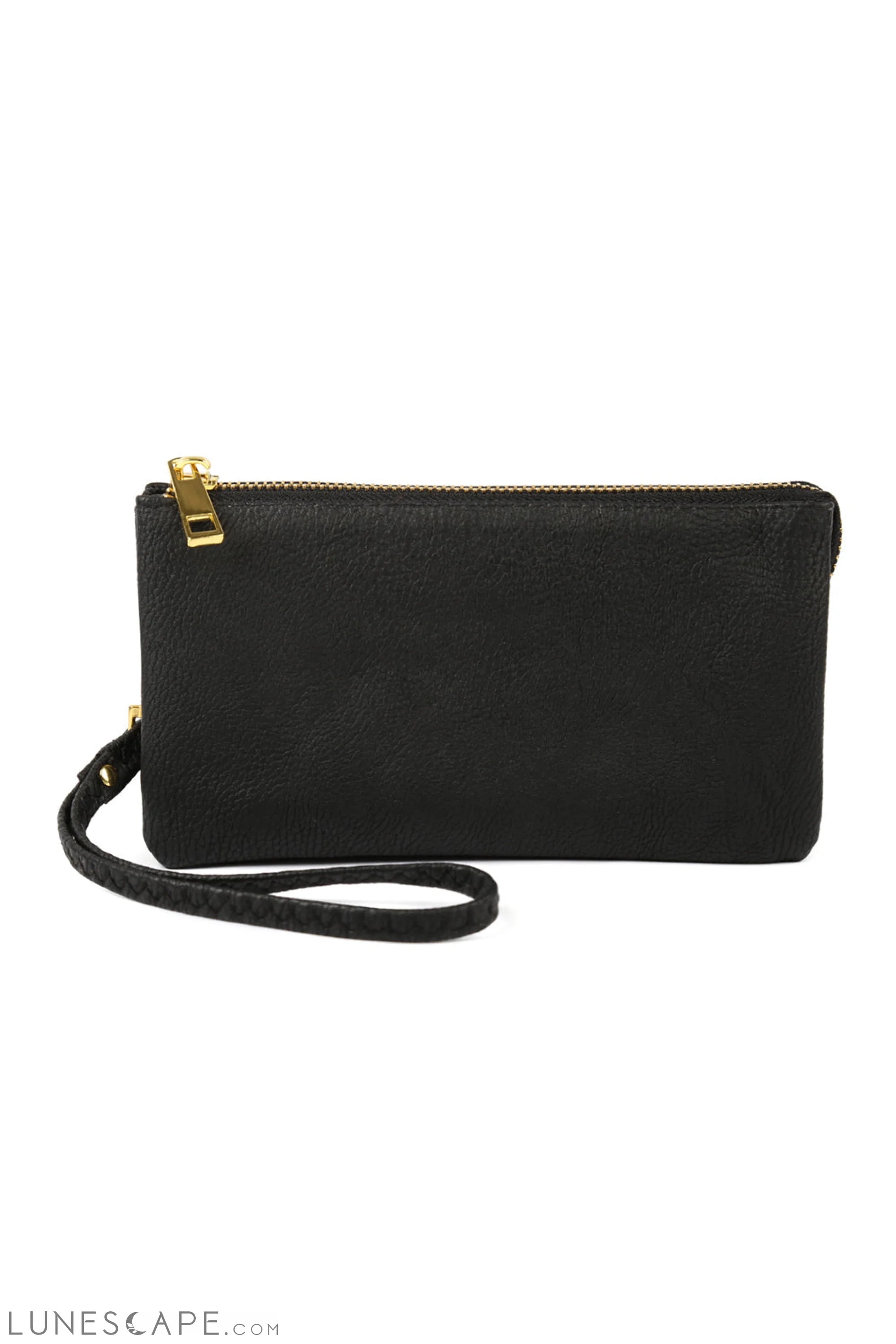 005 - Leather Wallet With Detachable Wristlet LUNESCAPE