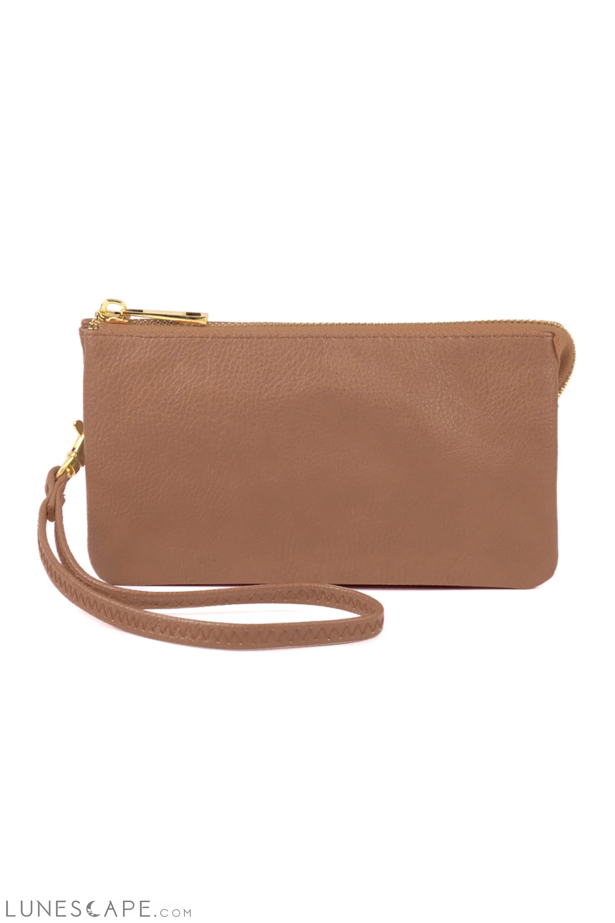 005 - Leather Wallet With Detachable Wristlet LUNESCAPE