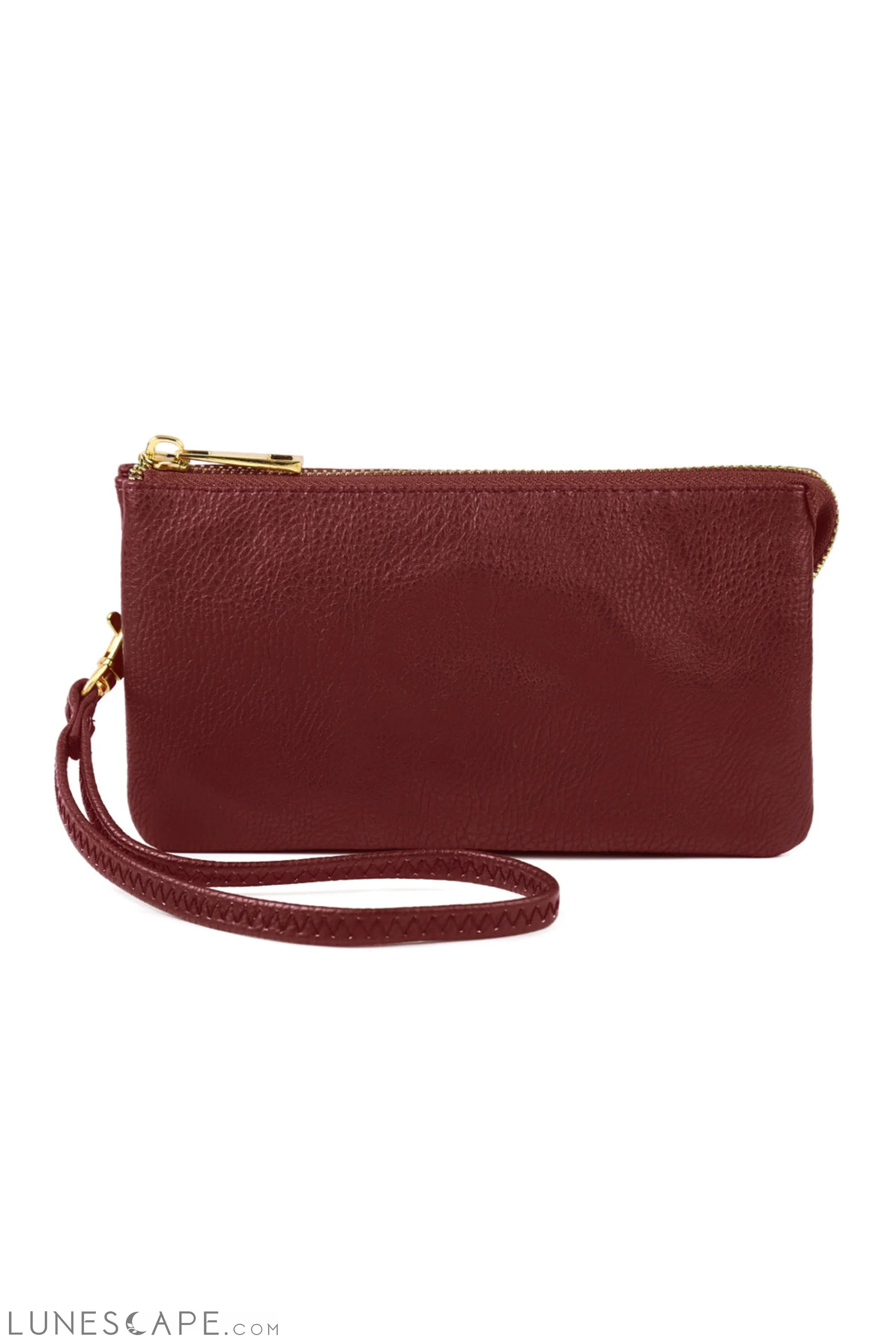 005 - Leather Wallet With Detachable Wristlet LUNESCAPE