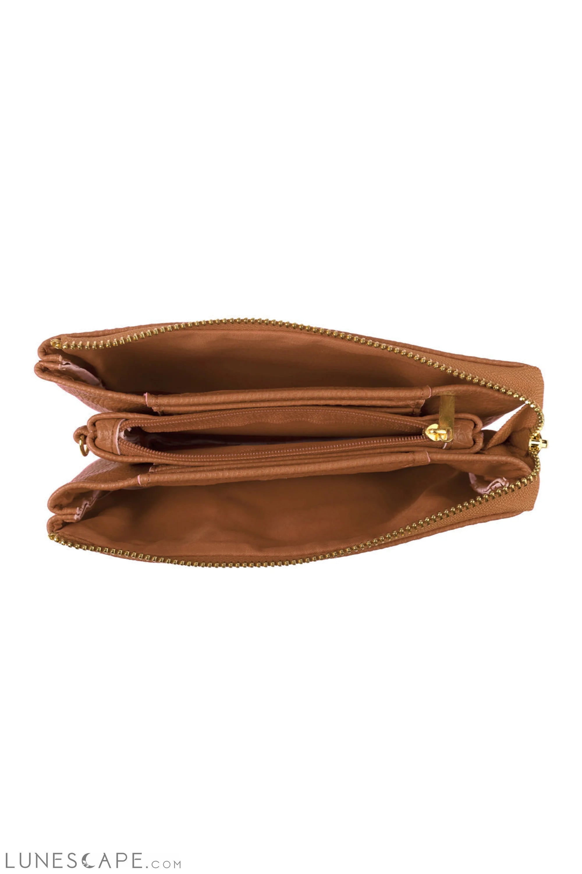 005 - Leather Wallet With Detachable Wristlet LUNESCAPE