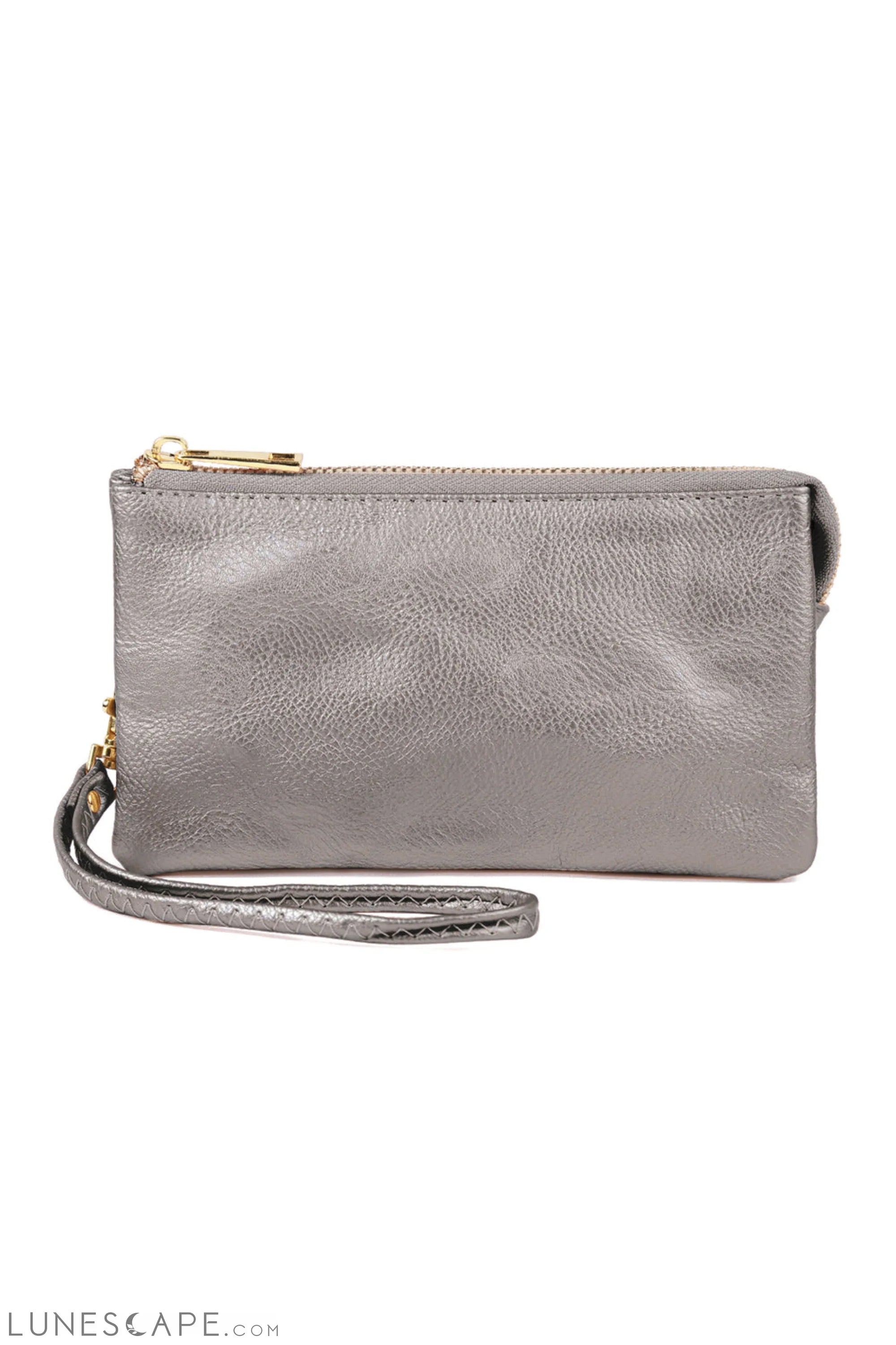 005 - Leather Wallet With Detachable Wristlet LUNESCAPE
