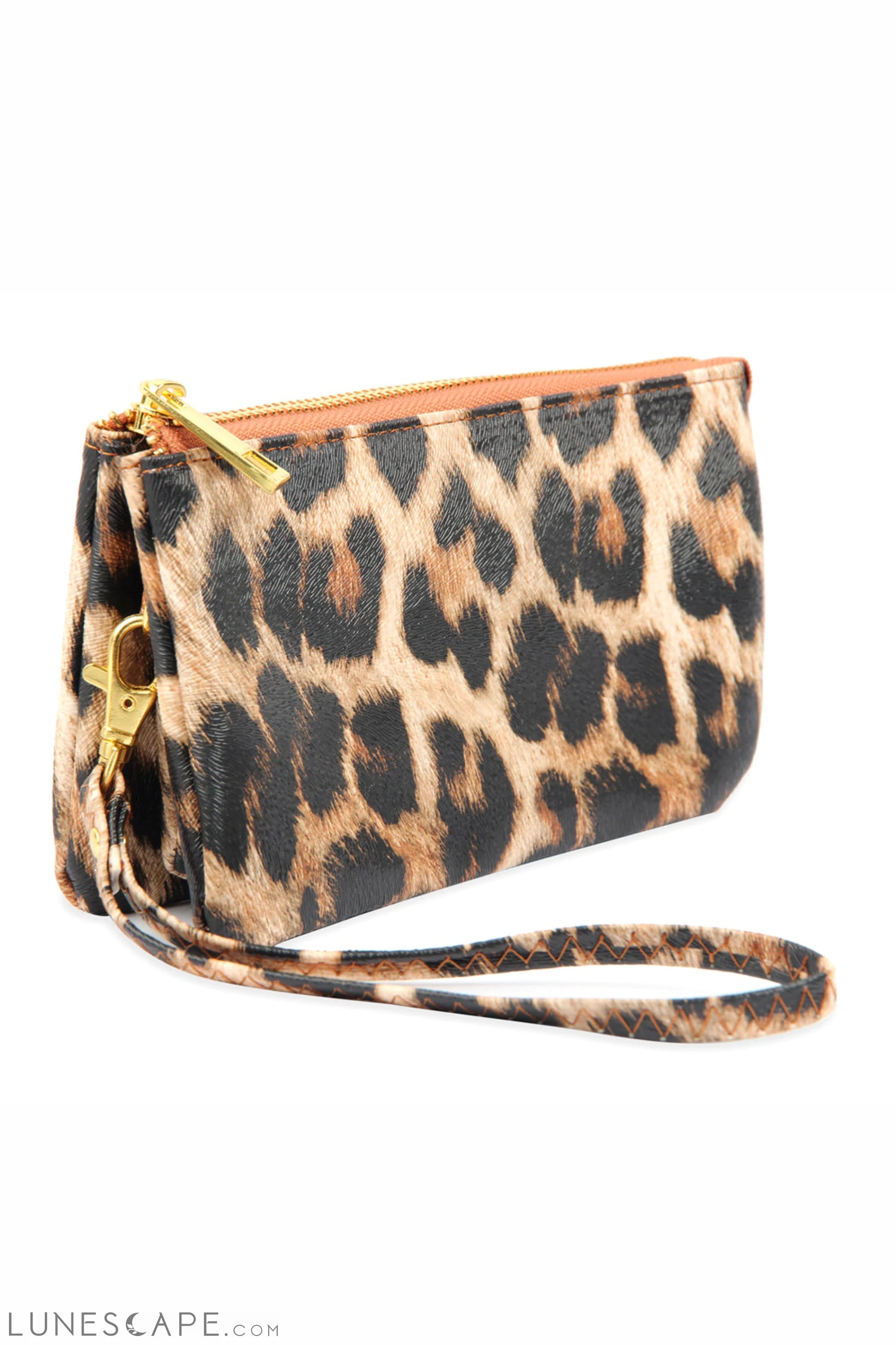 005 - Leather Wallet With Detachable Wristlet LUNESCAPE