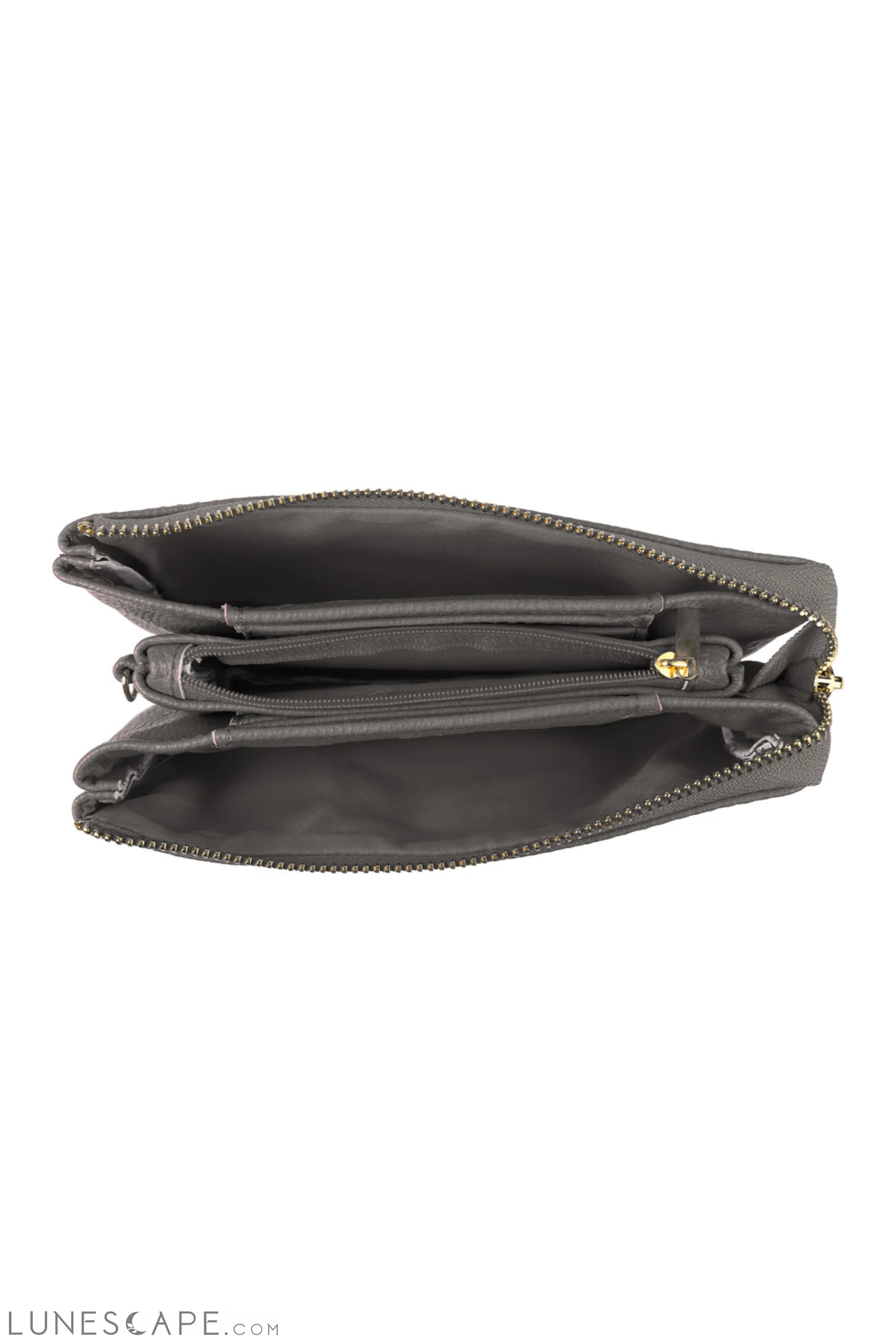 005 - Leather Wallet With Detachable Wristlet LUNESCAPE