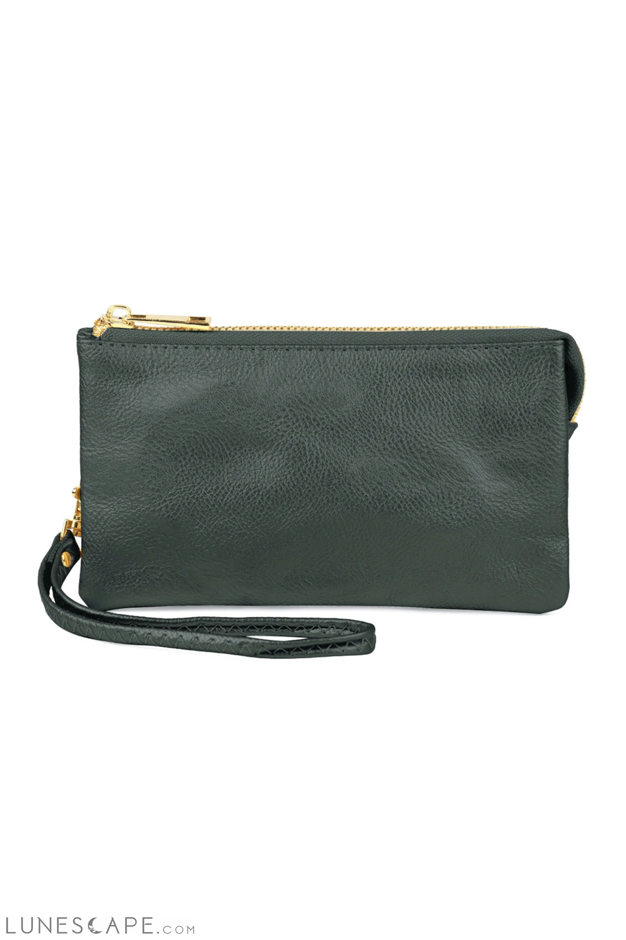 005 - Leather Wallet With Detachable Wristlet LUNESCAPE