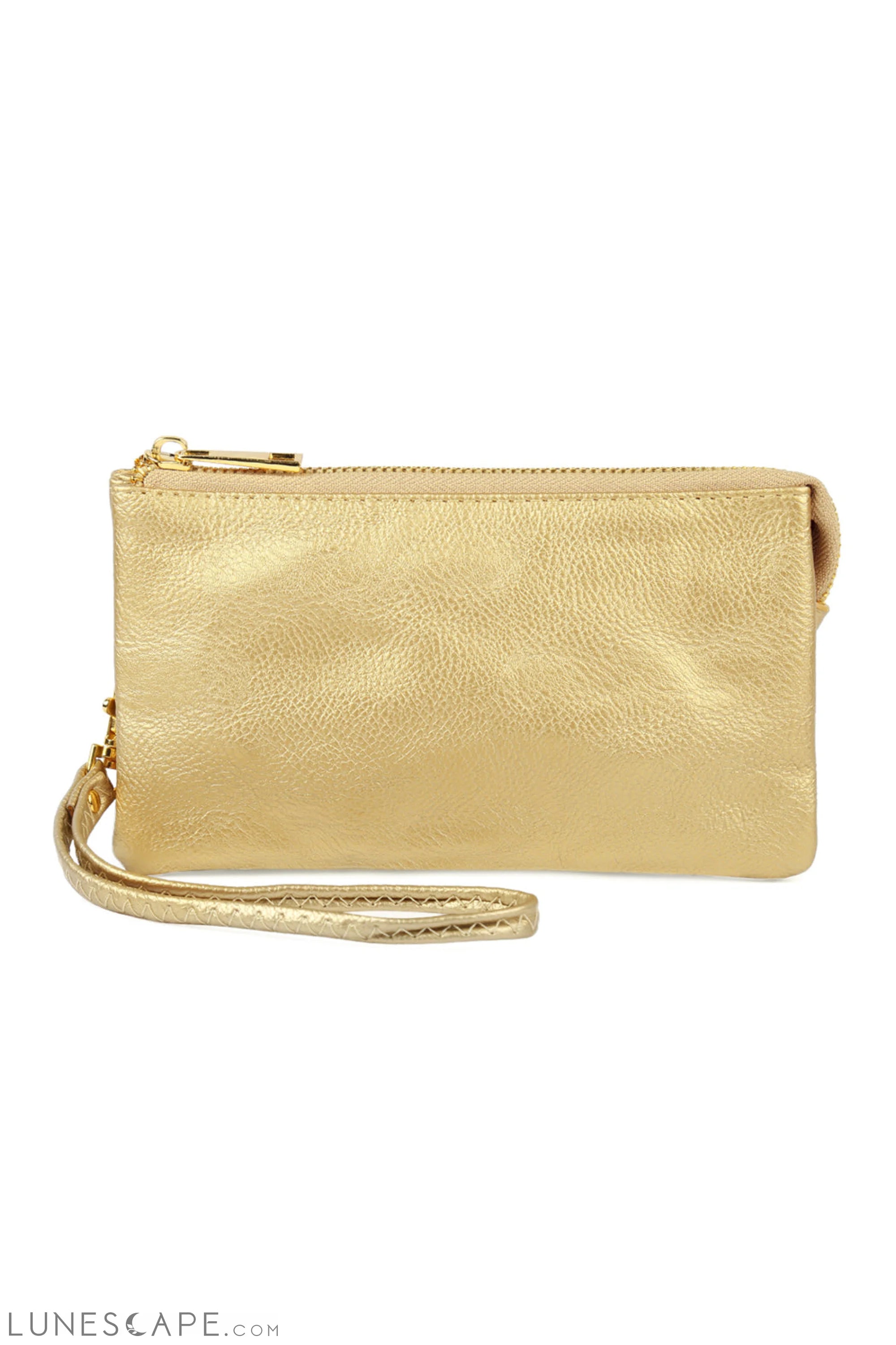 005 - Leather Wallet With Detachable Wristlet LUNESCAPE