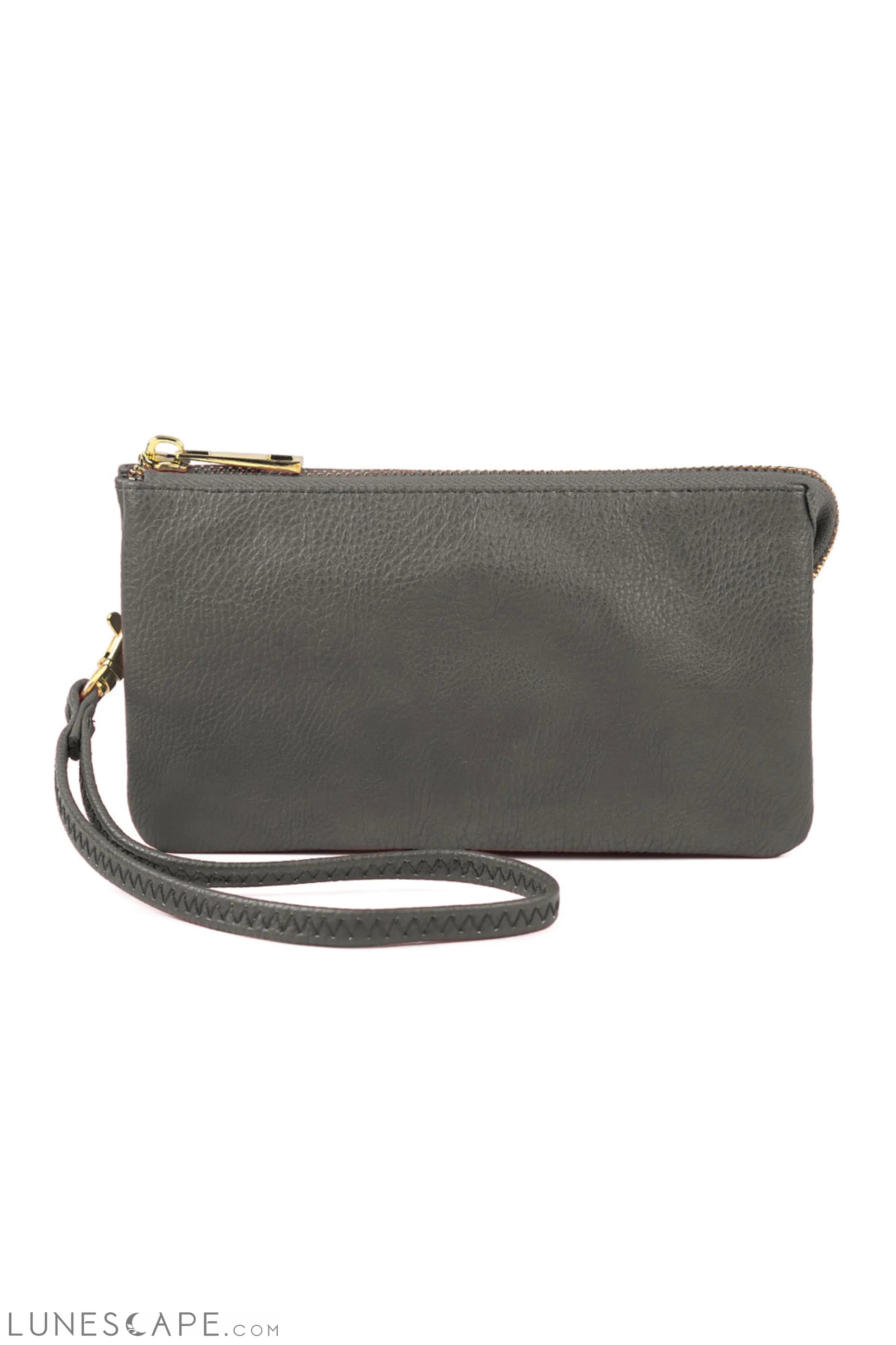 005 - Leather Wallet With Detachable Wristlet LUNESCAPE