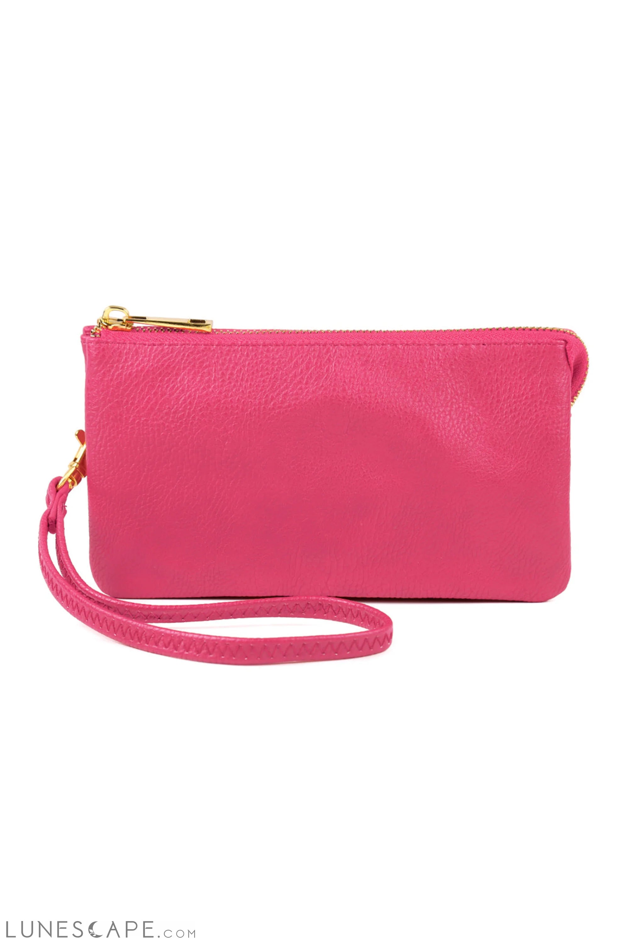 005 - Leather Wallet With Detachable Wristlet LUNESCAPE