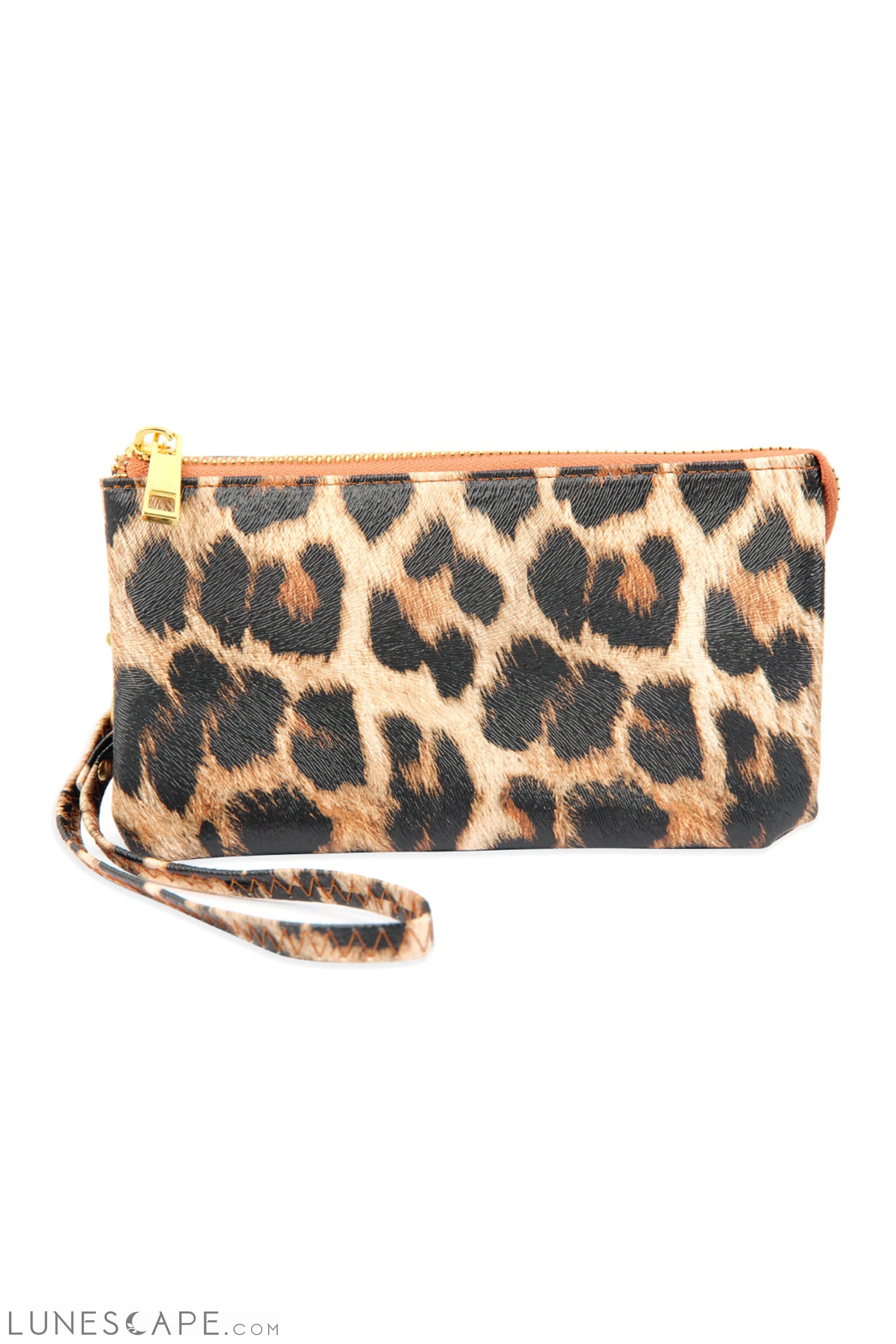 005 - Leather Wallet With Detachable Wristlet LUNESCAPE