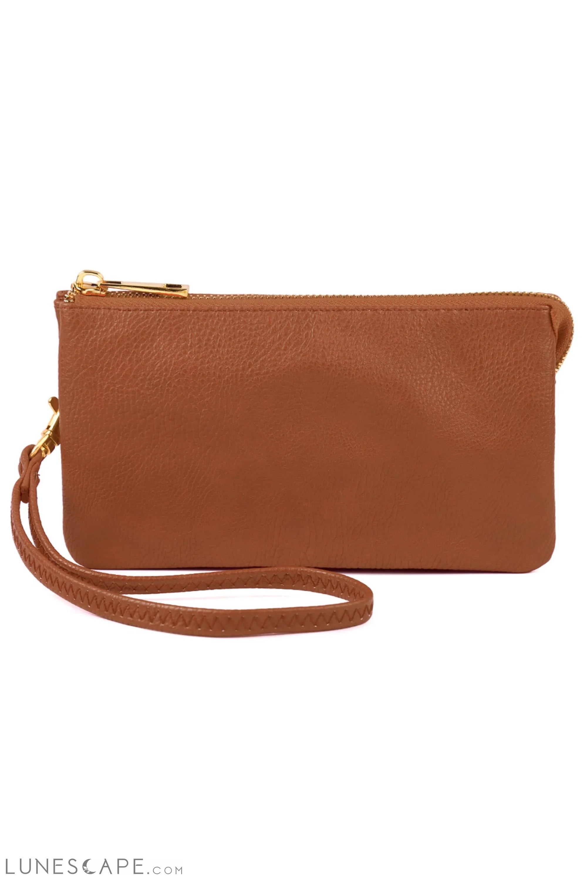 005 - Leather Wallet With Detachable Wristlet LUNESCAPE