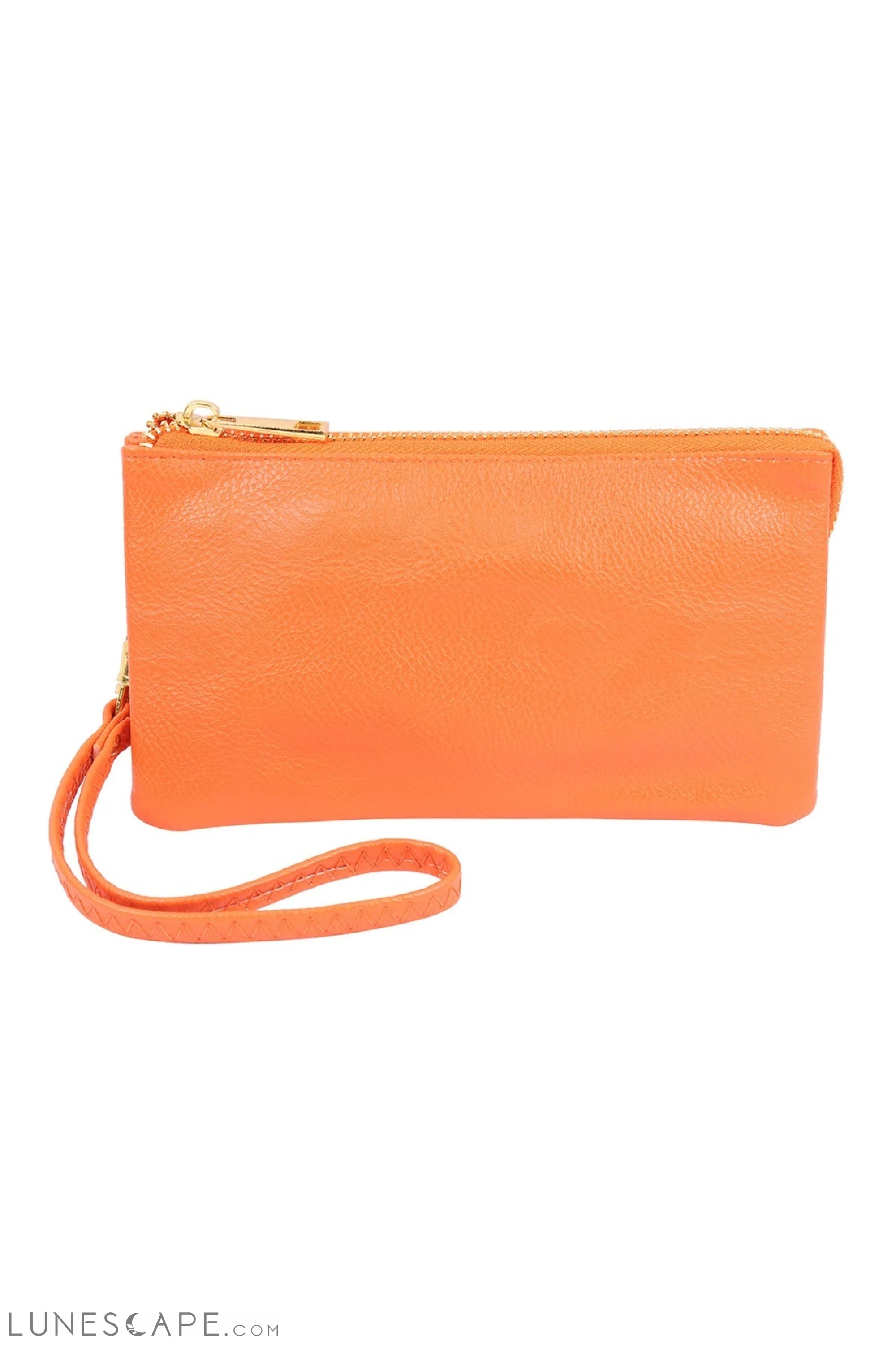 005 - Leather Wallet With Detachable Wristlet LUNESCAPE