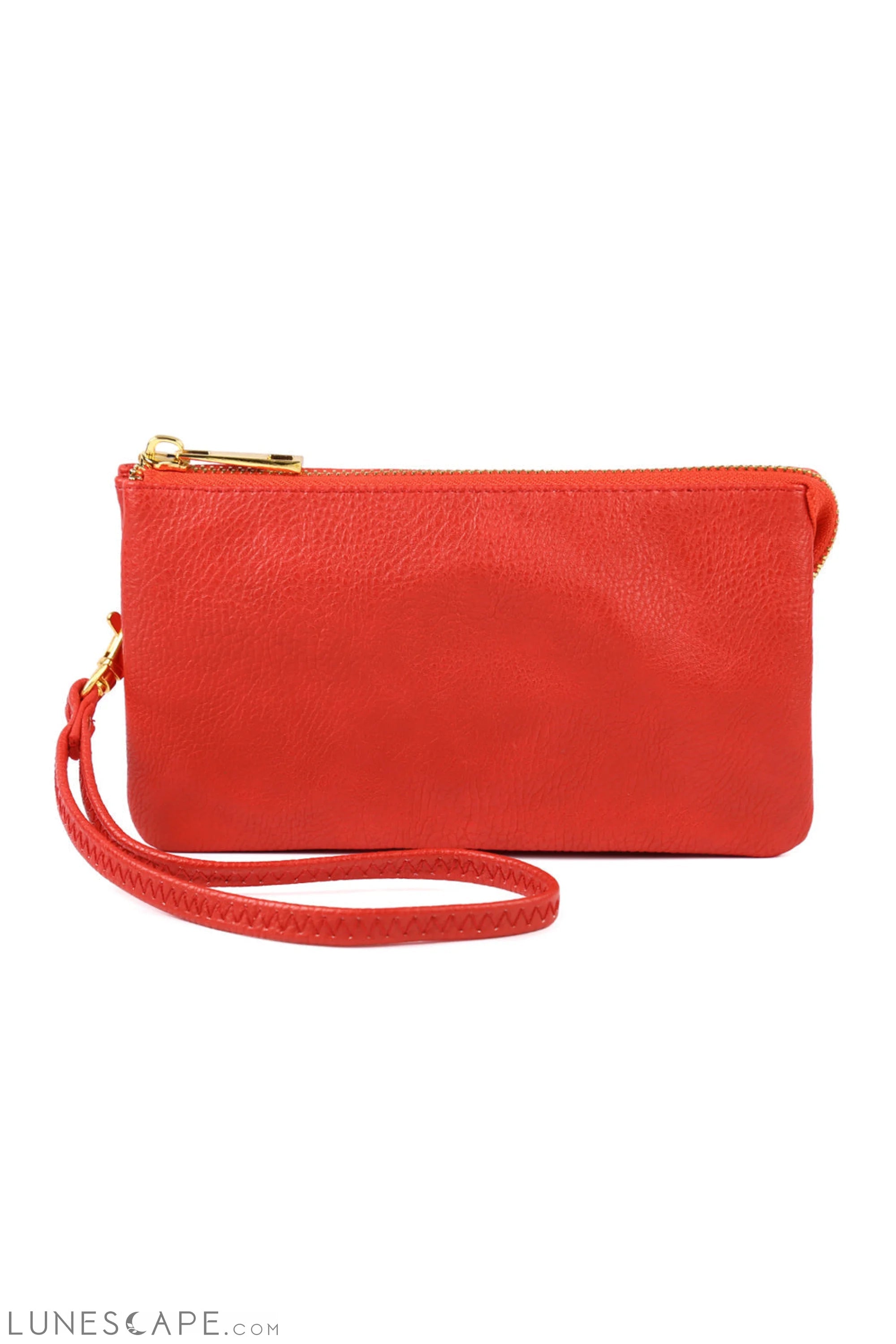 005 - Leather Wallet With Detachable Wristlet LUNESCAPE