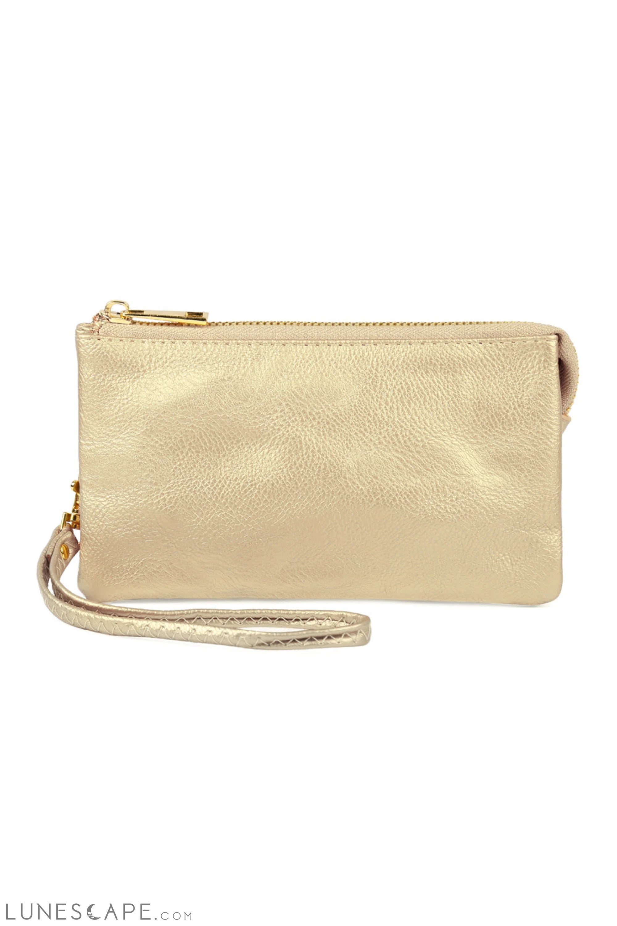 005 - Leather Wallet With Detachable Wristlet LUNESCAPE
