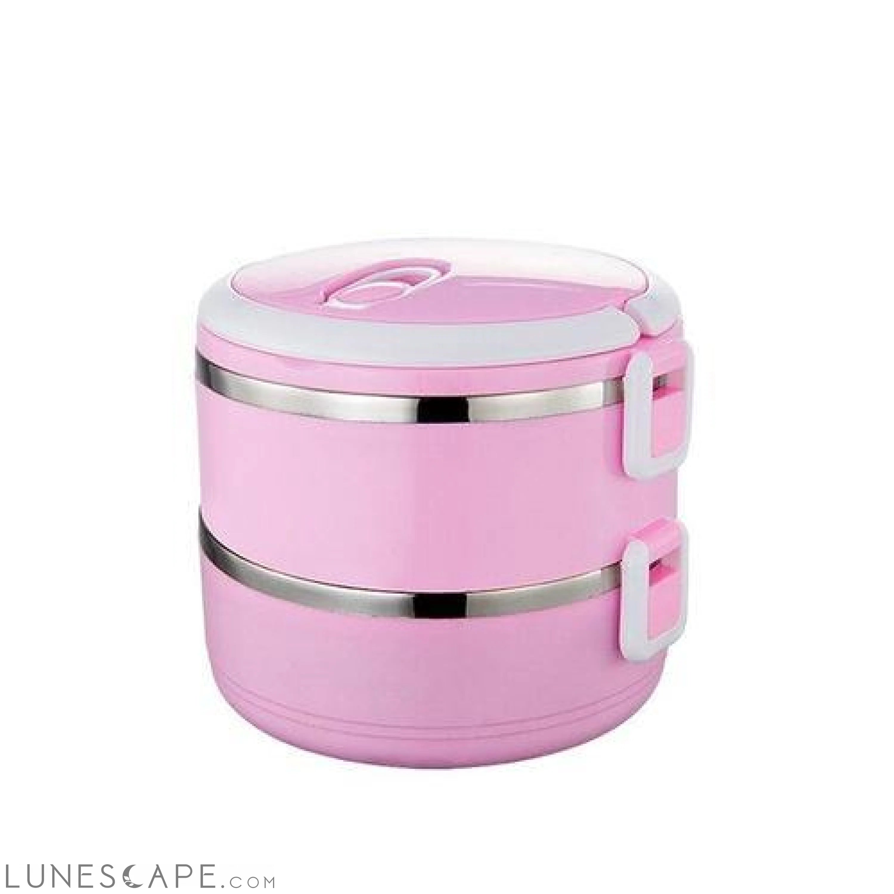 1-Tier Stackable Thermal Lunchbox - Pink LUNESCAPE
