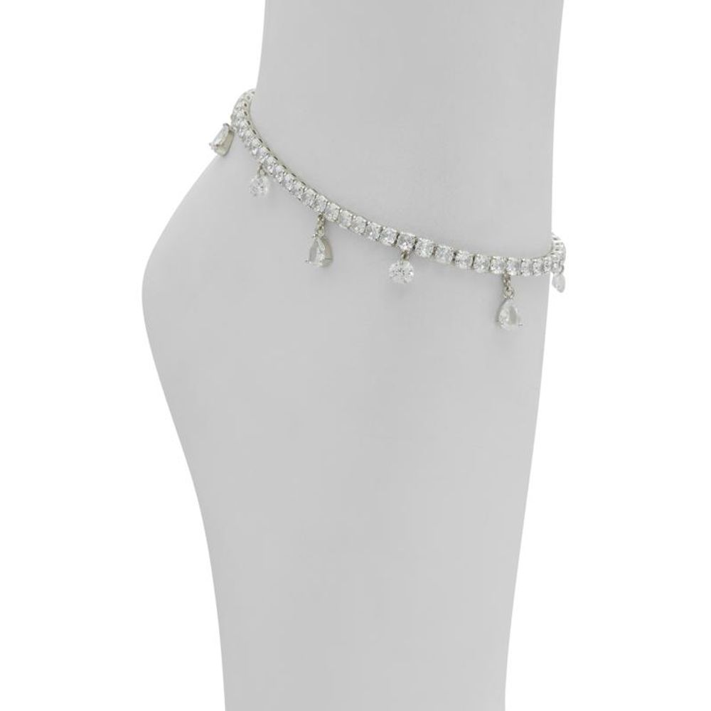 ALDO Silver Crystal Ankle Bracelet