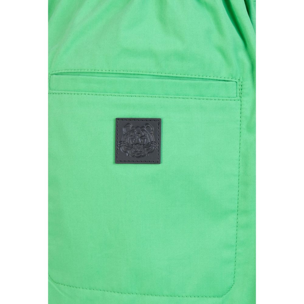 Kenzo Bicolor Cotton Knee Length Shorts