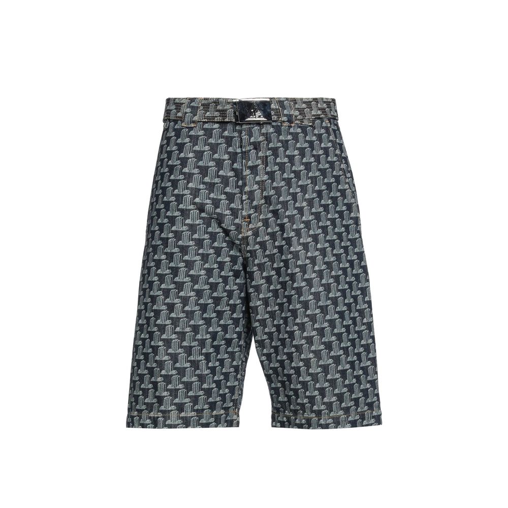 Lanvin Blue Cotton Knee Length Shorts