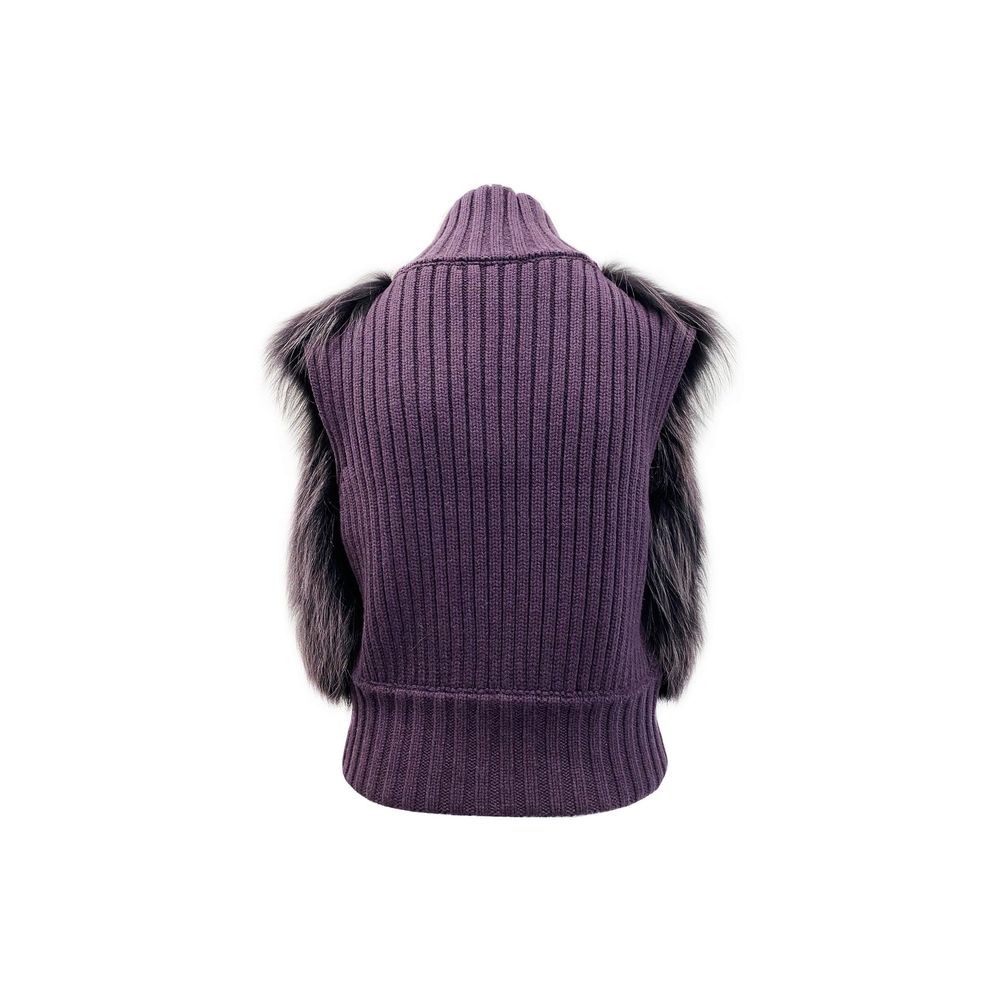 Fabiana Filippi Gray Merino Wool Sleeveless Jacket