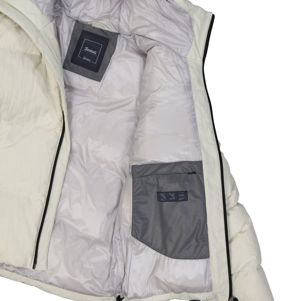 Herno White Polyamide Full-Length Jacket