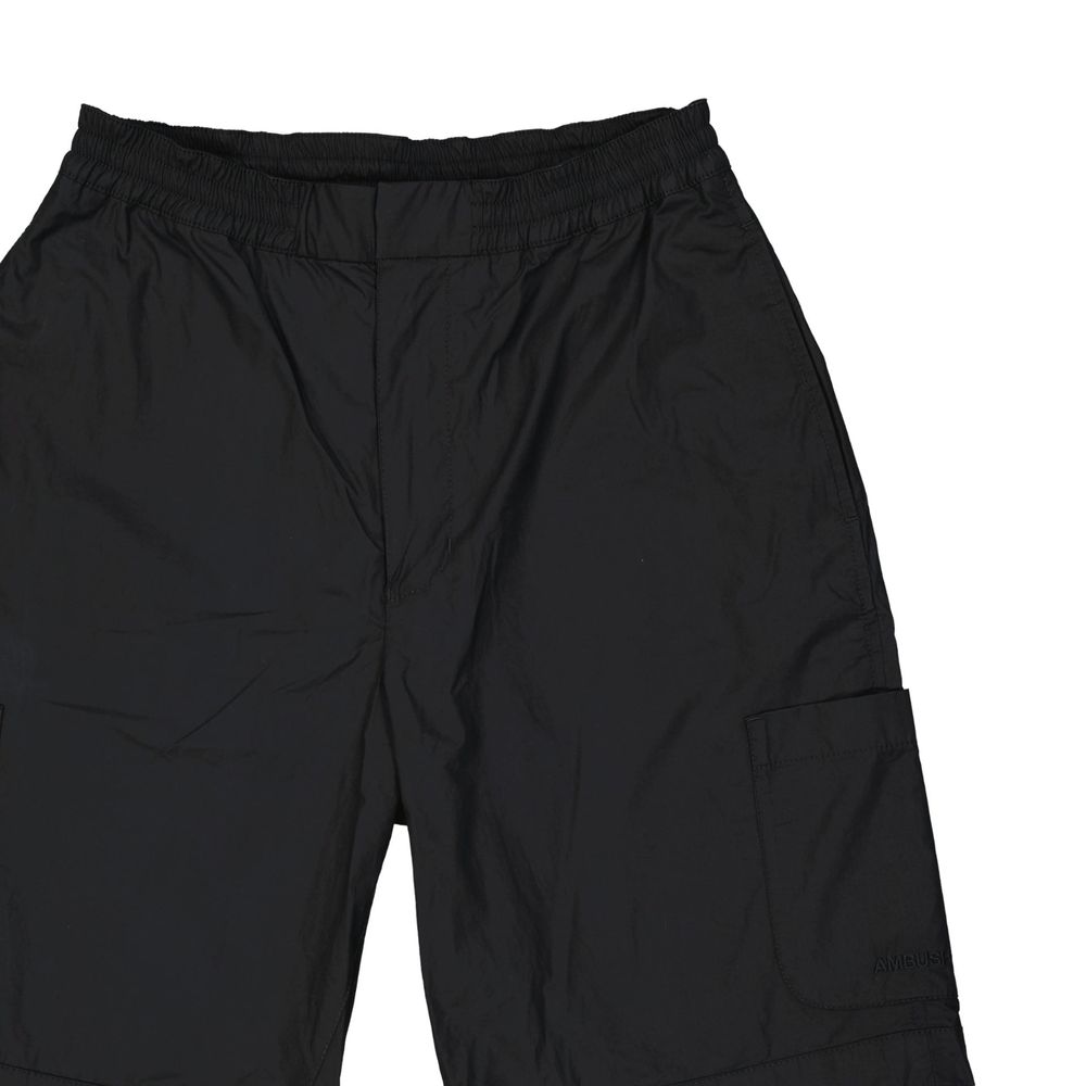 Ambush Black Cotton Cargo Shorts