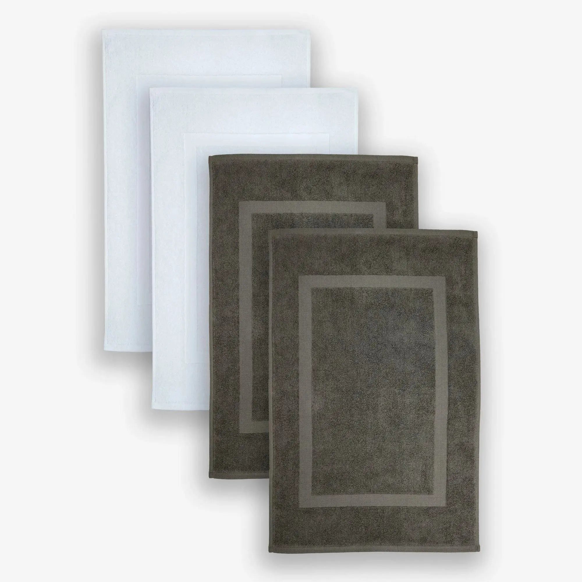 100% Cotton Bath Mat Set of 4 LUNESCAPE