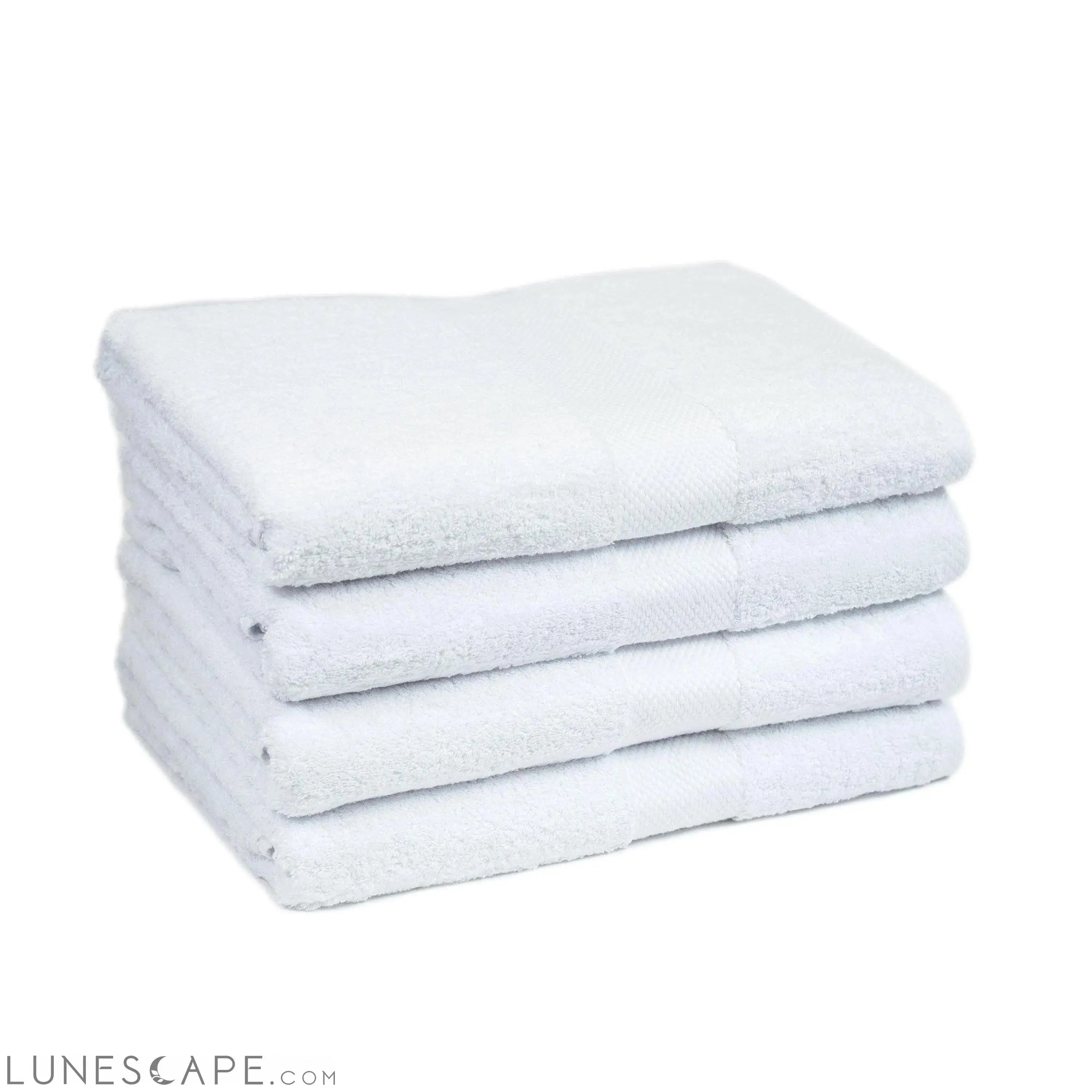 100% Cotton Premium Hotel Bath Towels - Set of 4 LUNESCAPE