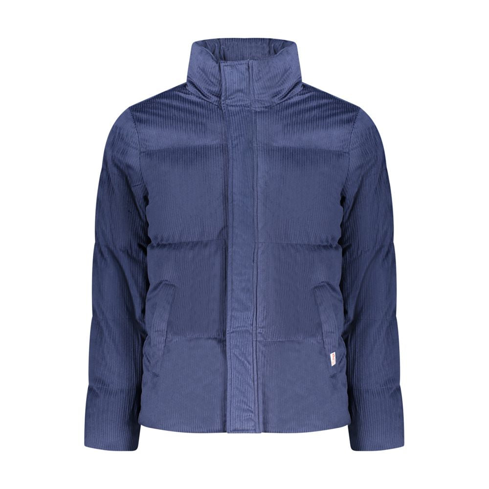 Rifle Blue Polyester Men's Cargo Jacket