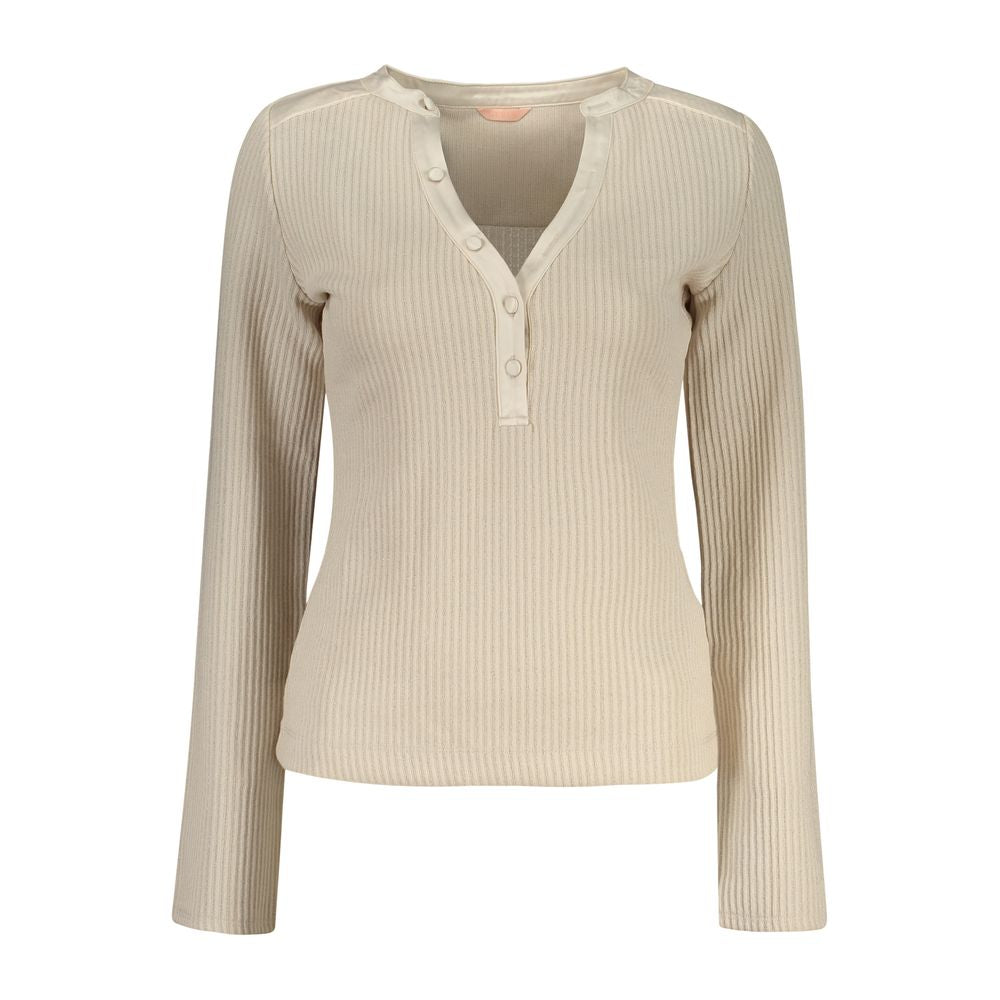 Guess Jeans Beige Polyester Women Sweater LUNESCAPE