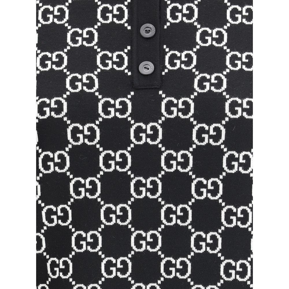 Gucci Black Wool Oves Aries Dress Shirt