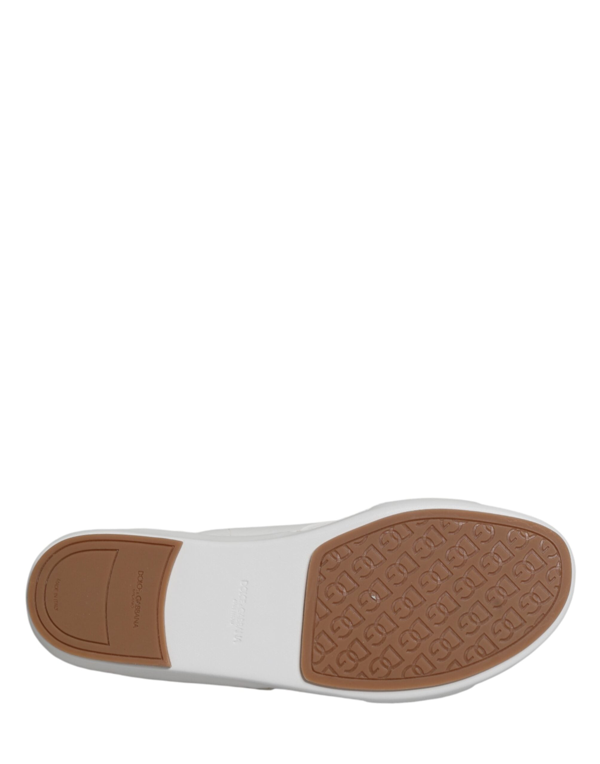 Dolce & Gabbana White DG Cutout Slides