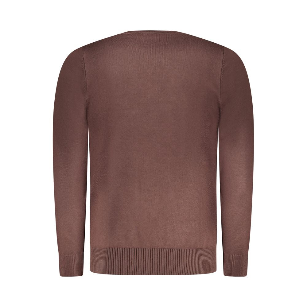 Rifle Brown Crewneck Men Sweater