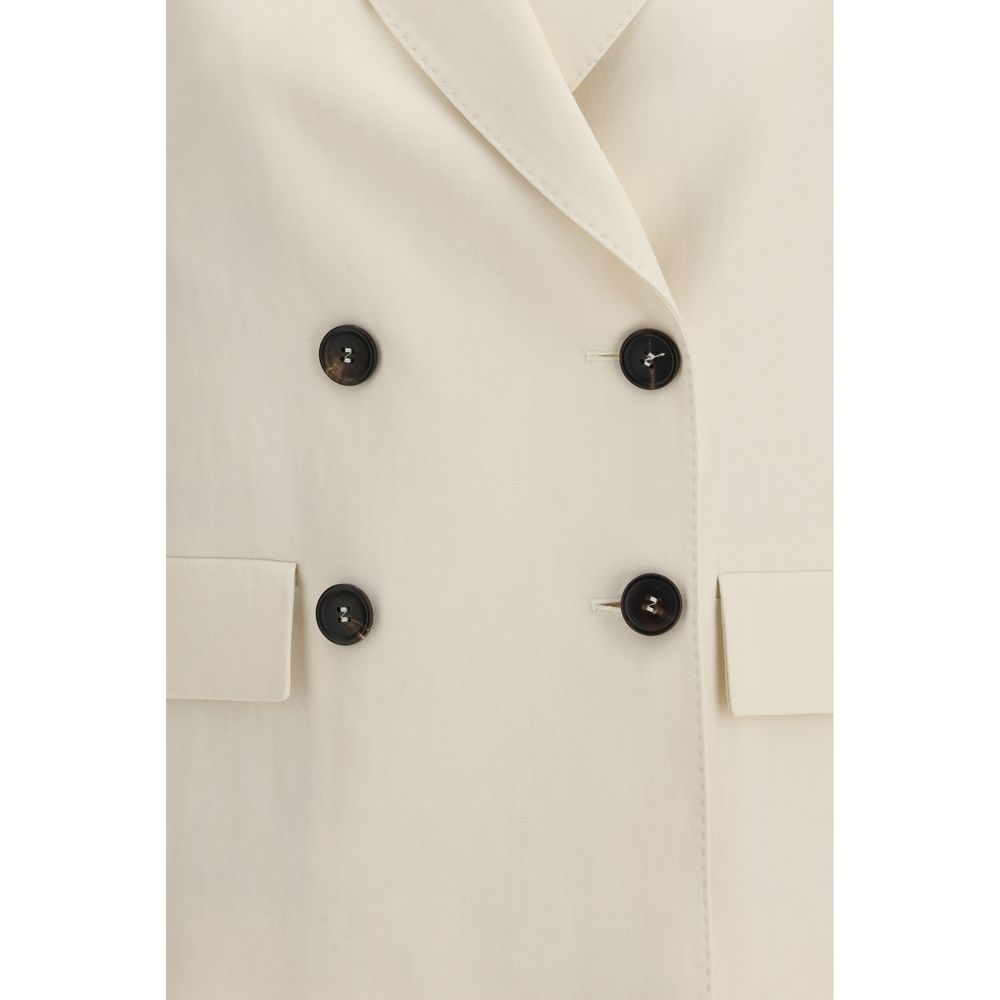 Brunello Cucinelli Beige Viscose Jacket