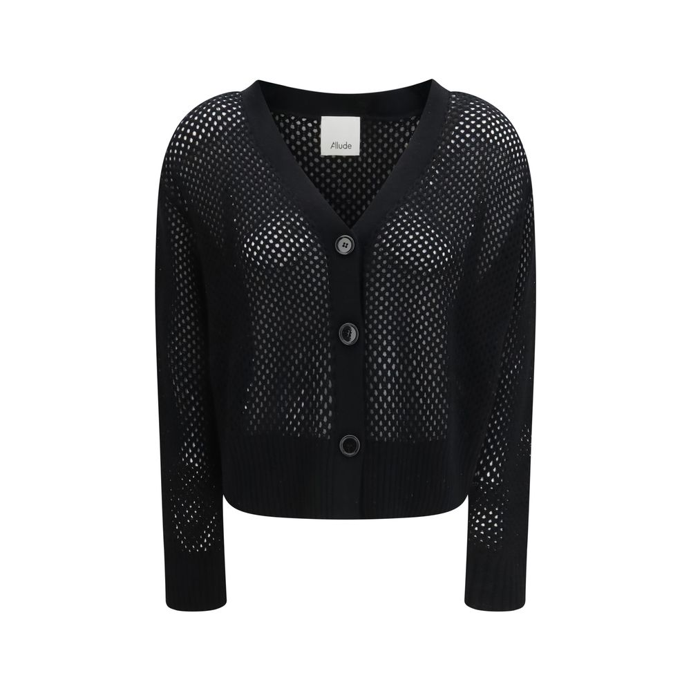 Allude Black Wool Cardigan