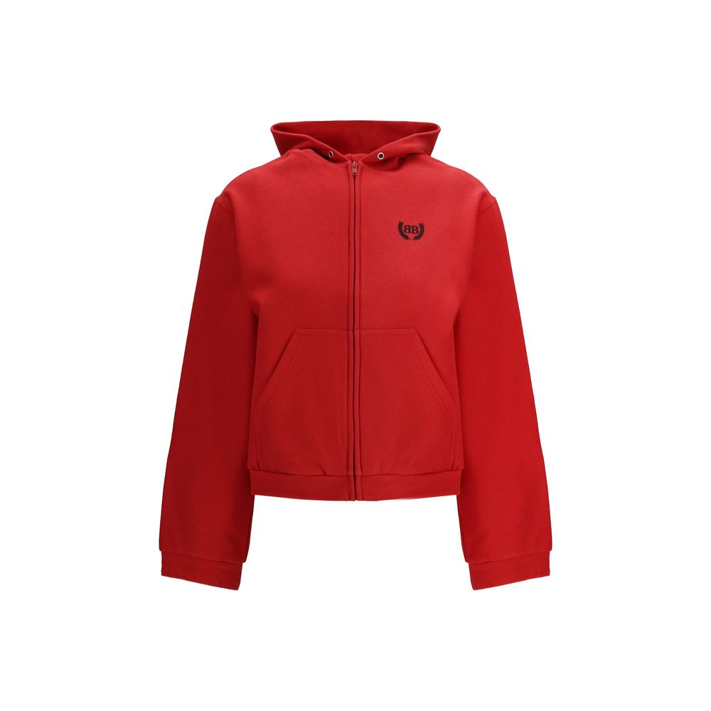 Balenciaga Red Cotton Sweatshirt
