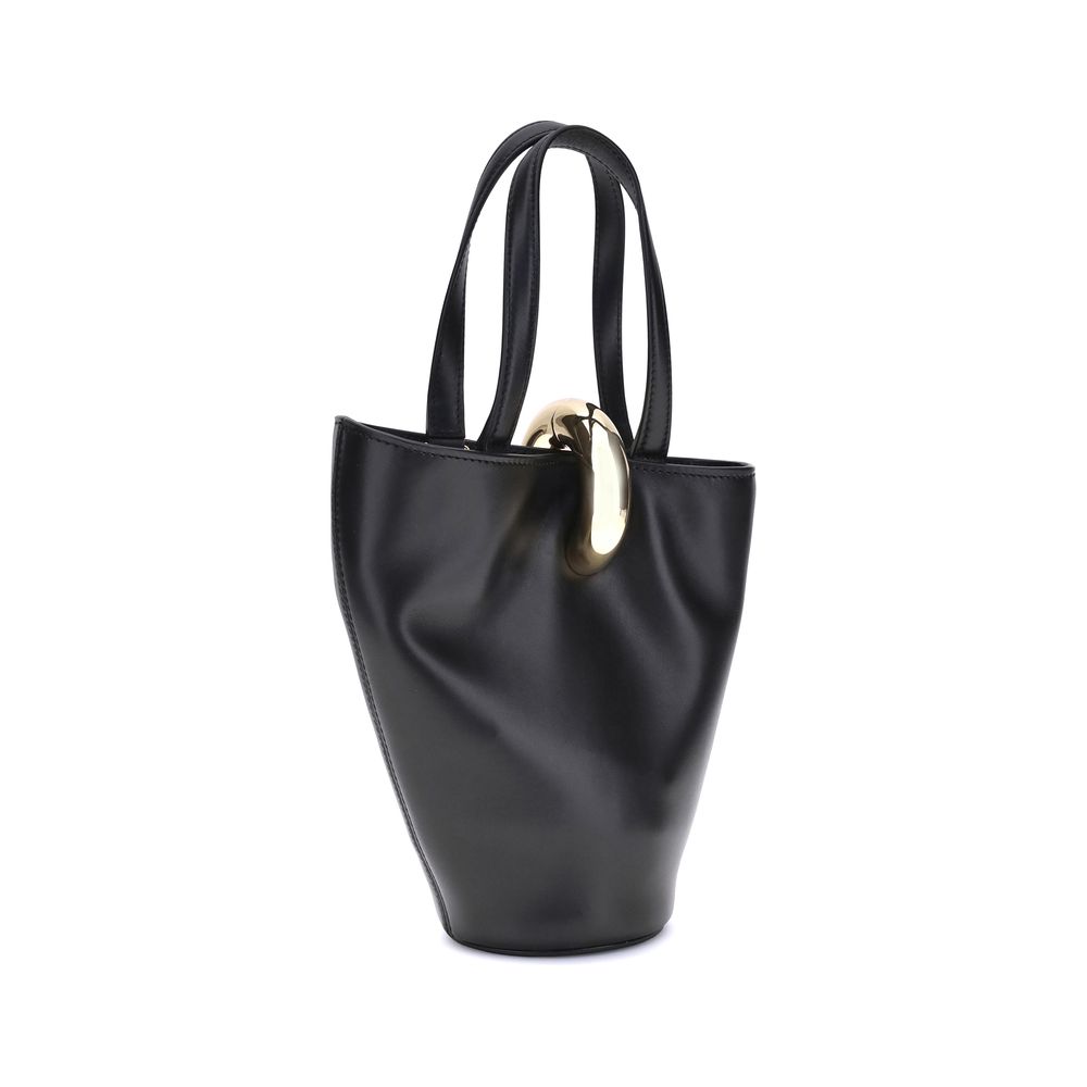 Jacquemus Black Calf Leather Bos Taurus Backet Bag