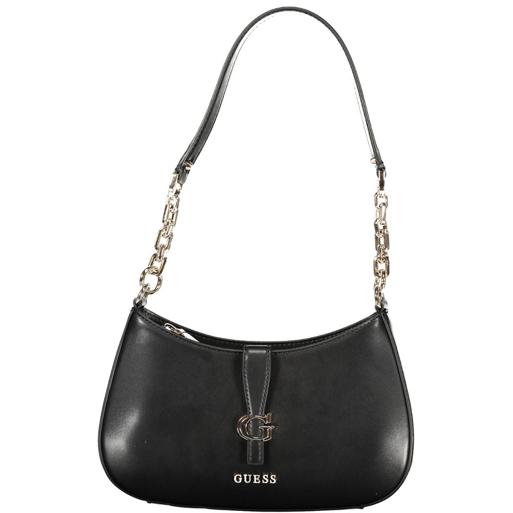 Guess Jeans Black Polyurethane Women Handbag LUNESCAPE
