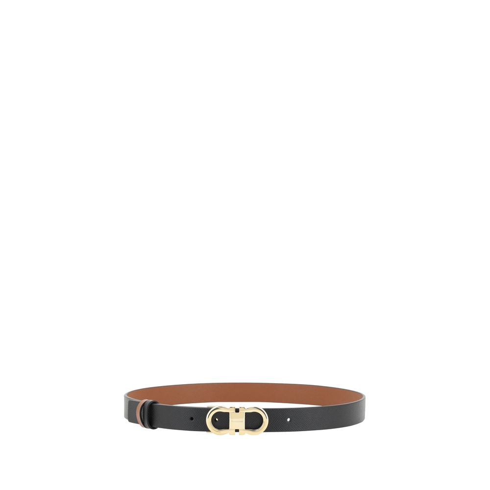 Ferragamo Brown Calf Leather Bos Taurus Regular Belt