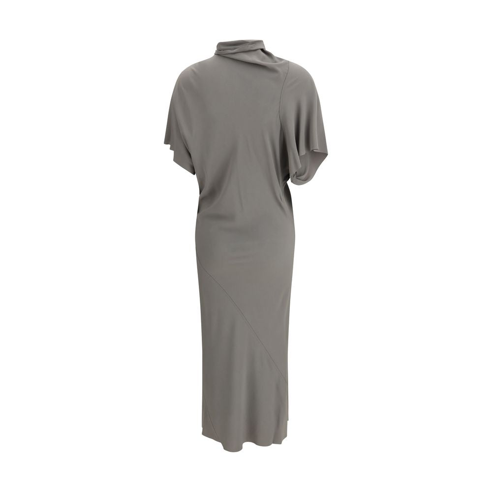 Rick Owens Gray Acetate Casual Dress LUNESCAPE