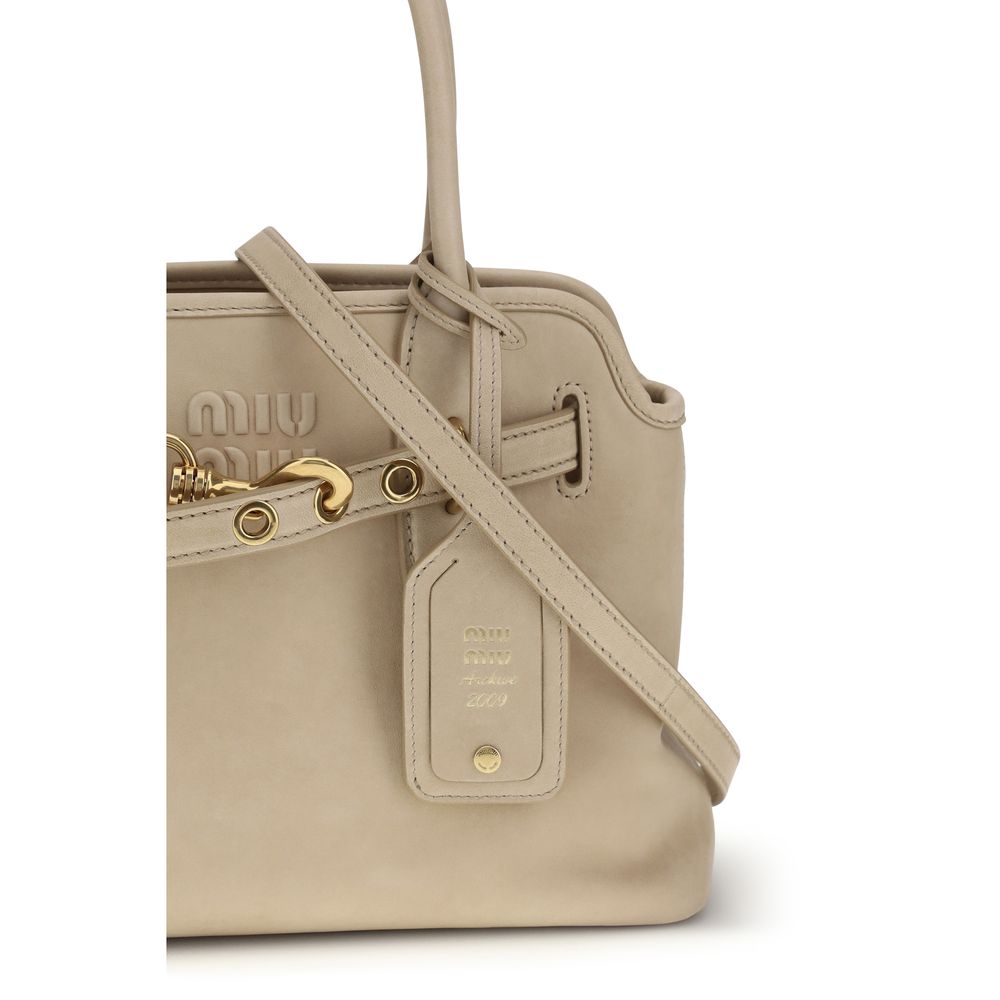 Miu Miu Beige Lamb Ovis Aries Aries Handbag LUNESCAPE