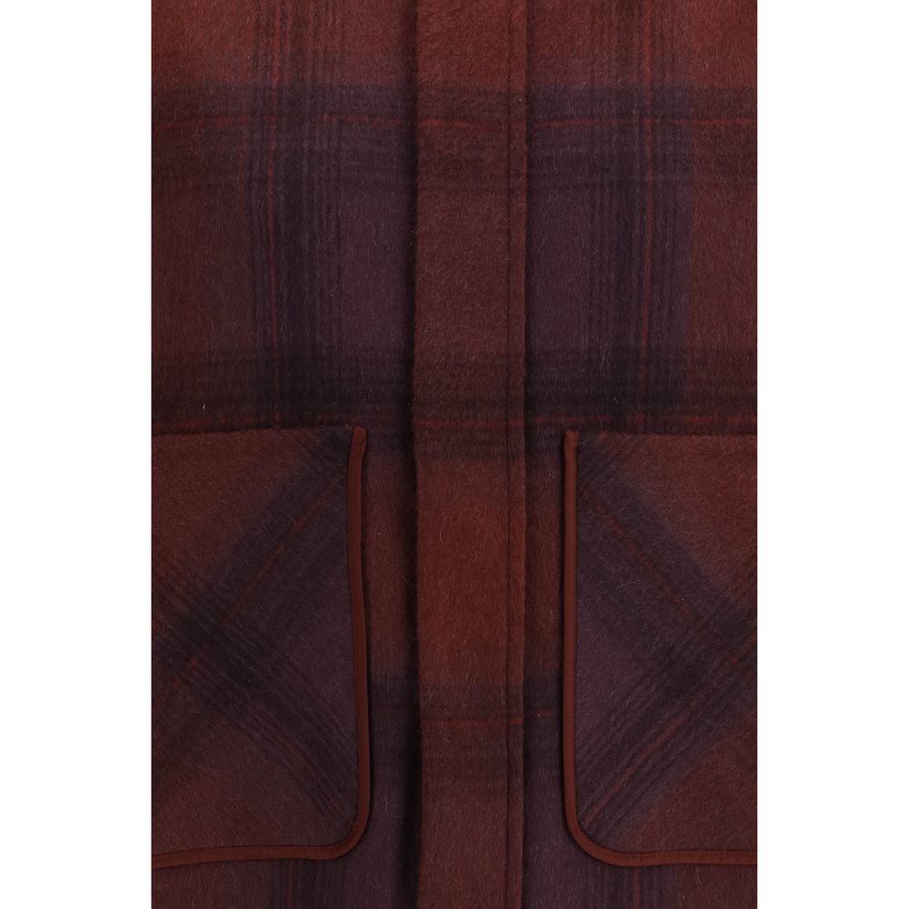 God's True Cashmere Purple Cashmere Coat