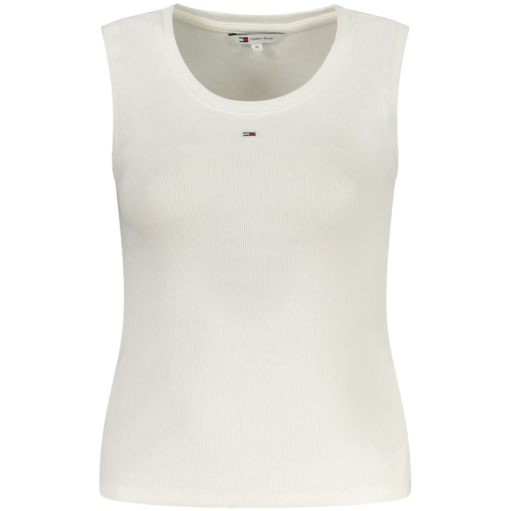 Tommy Hilfiger Bianco Cotton Women Tank Top LUNESCAPE