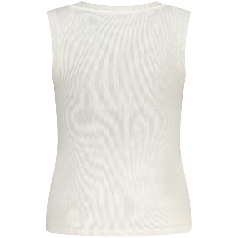 Tommy Hilfiger Bianco Cotton Women Tank Top LUNESCAPE