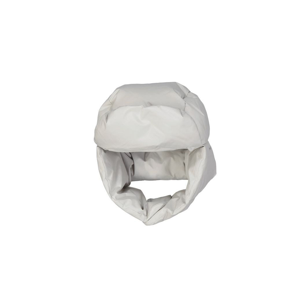 Herno White Polyester Beanie LUNESCAPE