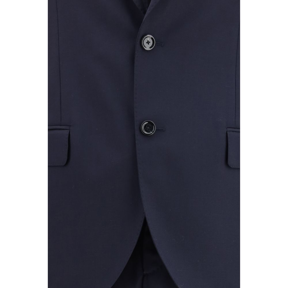 Lardini Blue Wool Two-Piece Suit