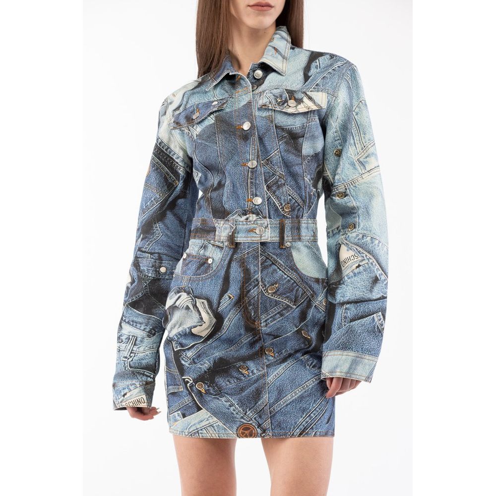 Love Moschino Multicolor Cotton Casual Dress