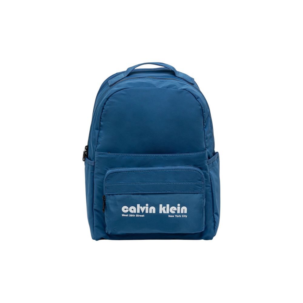 Calvin Klein Blue Recycled Polyester Backpack