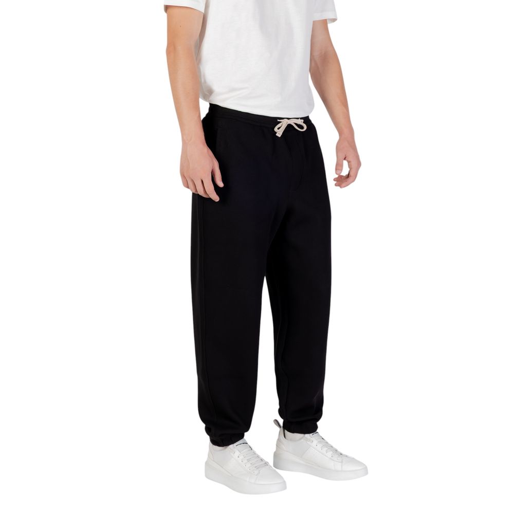 Armani Exchange Black Cotton Joggers (Workout Pants)