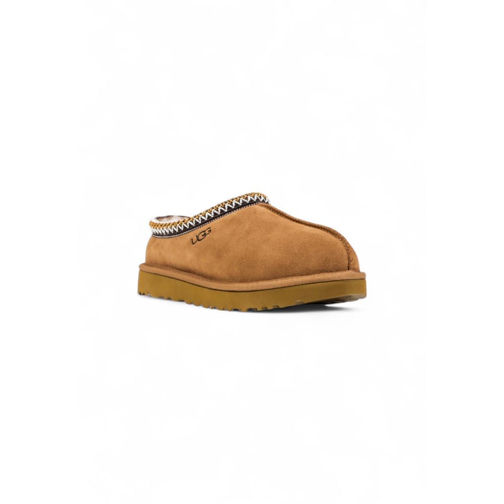 UGG Beige Leather Ankle Boots