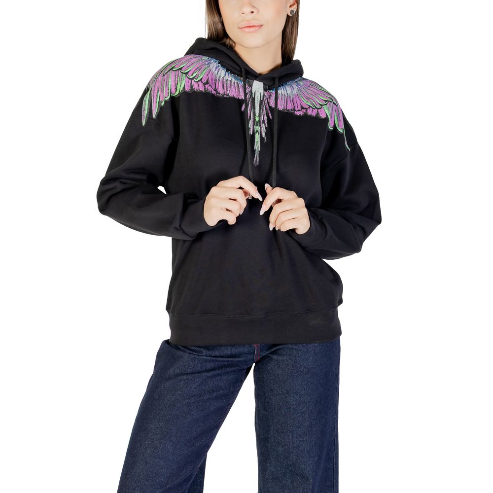 County of Milan Black Cotton Hoodie