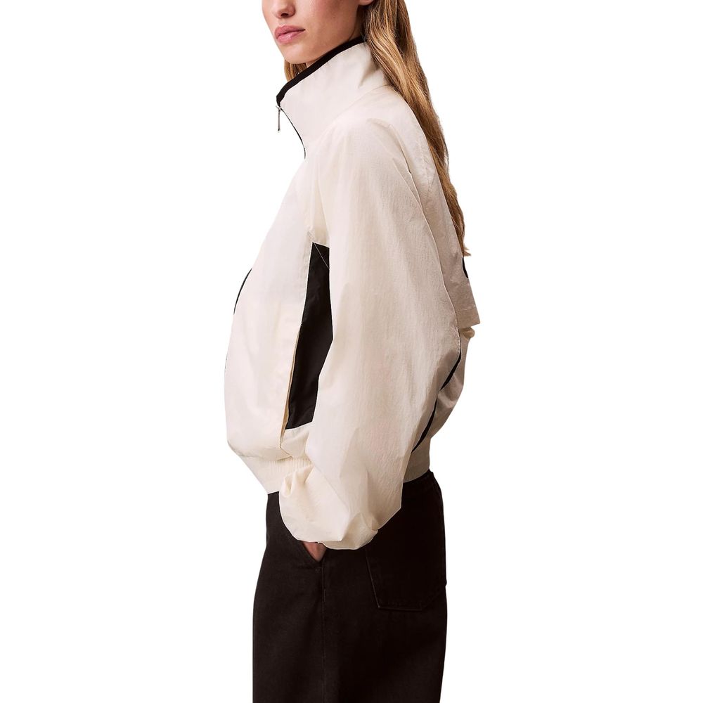 Calvin Klein Jeans White Polypropylene Shell Jacket