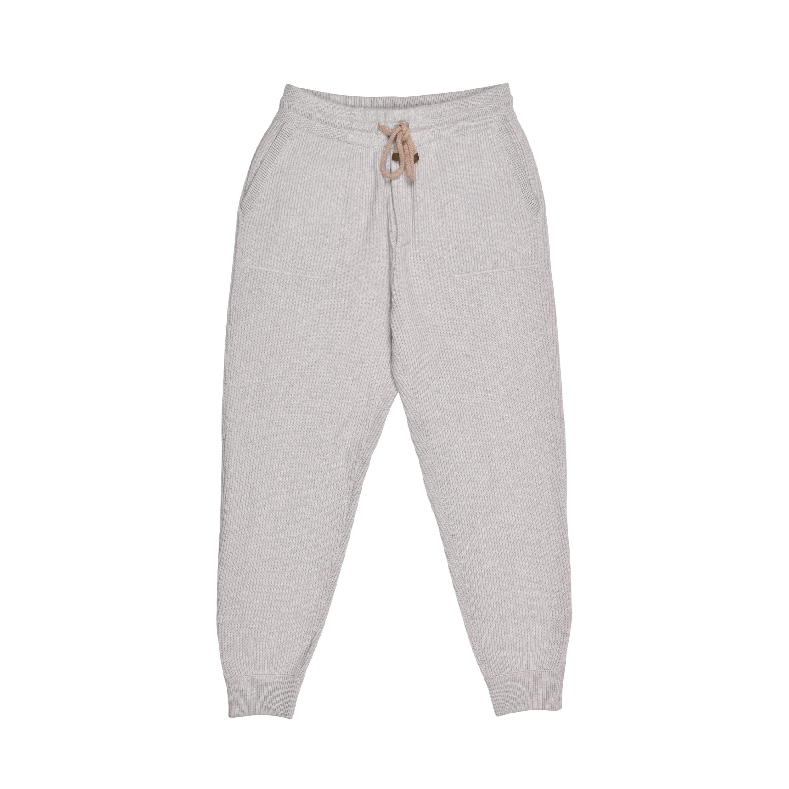 Brunello Cucinelli Gray Cashmere Joggers (Workout Pants) LUNESCAPE
